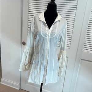 Caribbean Queen Cream Blouse